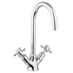 Crosswater - Cucina Belgravia Crosshead Two Handle Kitchen Mixer - Chrome - BL711DC