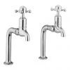 Crosswater - Cucina Belgravia Crosshead Pair of Bib Taps - Chrome - BL726DC