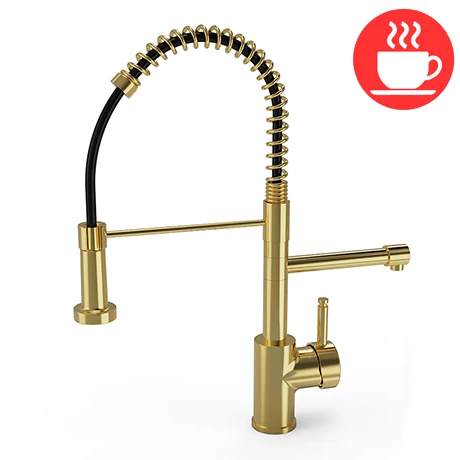 Bower Multiuse 3-in-1 Instant Boiling Water Tap - Brushed Brass with Boiler & Filter 1 Bower Multiuse 3-in-1 Instant Boiling Water Tap - Brushed Brass with Boiler & Filter