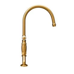 Chatsworth Antique Gold Traditional Bridge Lever Kitchen Sink Mixer -Kitchen Taps Sales Store CHTKTAG d3 460