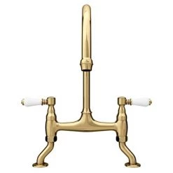 Chatsworth Gold Traditional Bridge Lever Kitchen Sink Mixer 10 Chatsworth Gold Traditional Bridge Lever Kitchen Sink Mixer -Kitchen Taps Sales Store CHTKTG D4 460