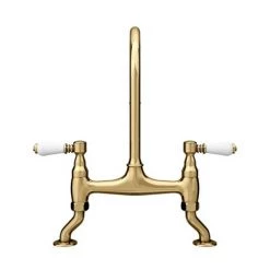 Chatsworth Gold Traditional Bridge Lever Kitchen Sink Mixer 11 Chatsworth Gold Traditional Bridge Lever Kitchen Sink Mixer -Kitchen Taps Sales Store CHTKTG D5 460