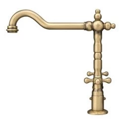 Britannia Classic Bridge Sink Mixer - Brushed Brass -Kitchen Taps Sales Store CLBM4 D3 460