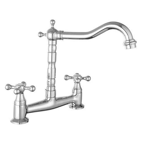 Britannia Classic Bridge Sink Mixer - Chrome 2 Britannia Classic Bridge Sink Mixer - Chrome - Image 2