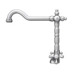 Britannia Classic Mono Sink Mixer - Brushed Nickel -Kitchen Taps Sales Store CLSM3 D3 460