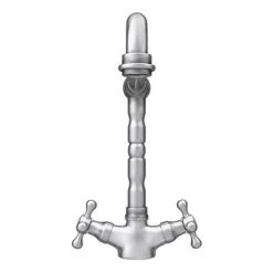 Britannia Classic Mono Sink Mixer - Brushed Nickel -Kitchen Taps Sales Store CLSM3 D4 460
