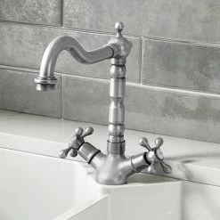 Britannia Classic Mono Sink Mixer - Brushed Nickel