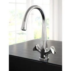 Bristan Caramel EasyFit Kitchen Sink Mixer - CRM-EFSNK-C -Kitchen Taps Sales Store CRM EFSNK C D1 460