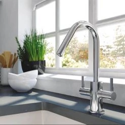 Bristan - Cashew Easy Fit Monobloc Kitchen Sink Mixer - CSH-EFSNK-C -Kitchen Taps Sales Store CSH EFSNK C D1 460