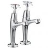 Franke F1081 Sink Pillar Taps with Crosshead Handles
