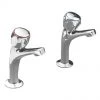 Franke F1083 Sink Pillar Taps with Fluted Handles