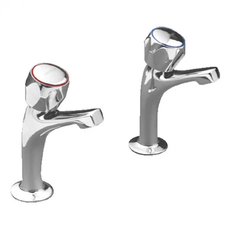 Franke F1083 Sink Pillar Taps with Fluted Handles 1 Franke F1083 Sink Pillar Taps with Fluted Handles