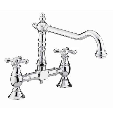 Bristan - Colonial Bridge Kitchen Sink Mixer - Chrome - K-BRSNK-C 1 Bristan - Colonial Bridge Kitchen Sink Mixer - Chrome - K-BRSNK-C