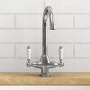 Dual-Lever Traditional Kitchen Tap