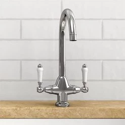 Dual-Lever Traditional Kitchen Tap