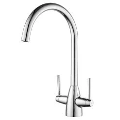Lincoln Dual Lever Kitchen Sink Mixer Chrome