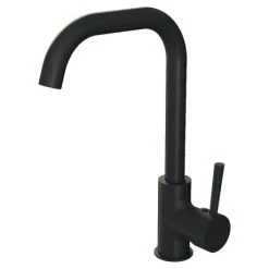 Edmonton Matt Black Single Lever Kitchen Sink Mixer