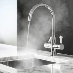 Bower Marple Traditional Chrome Instant Boiling Water Kitchen Tap (Includes Tap, Boiler + Filter)