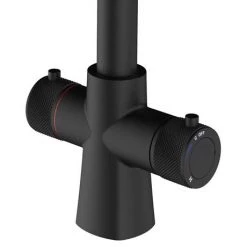 Bower Madrid Directional Spray Instant Boiling Water Tap - Matt Black with Boiler & Filter -Kitchen Taps Sales Store MDBT3MB PK d1 460