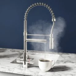 Bower Madrid Directional Spray Instant Boiling Water Lever Tap With Boiler & Filter