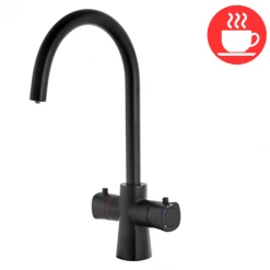 Bower Madrid Instant Boiling Water Tap - Matt Black with Boiler & Filter