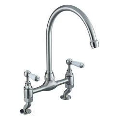 Bristan - Renaissance Deck Kitchen Sink Mixer - Brushed Nickel - RS-DSM-BN