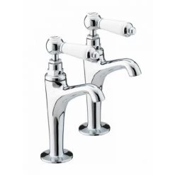 Bristan - Renaissance High Neck Pillar Taps - RS-HNK-C