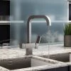 The Tap Factory Tetra Brushed Steel 4 in 1 Instant Hot Water Tap