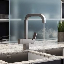 The Tap Factory Tetra Brushed Steel 4 in 1 Instant Hot Water Tap