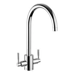 Rangemaster Aquatrend Dual Lever Kitchen Mixer Tap - Chrome