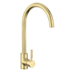 Rangemaster Aquatrend Single Lever Kitchen Mixer Tap - Brushed Brass