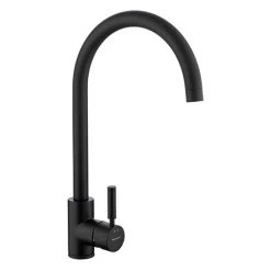 Rangemaster Aquatrend Single Lever Kitchen Mixer Tap - Matt Black