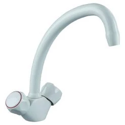 Bristan - Club Budget Monobloc Kitchen Sink Mixer - White - VAC-BSNK-WHT
